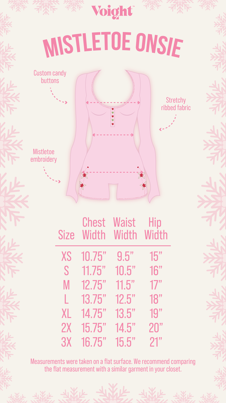 Mistletoe Onesie in Pink