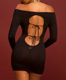 Patricia Keyhole Dress in Black