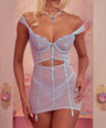 Mimi Dress + Panty Set in Blue