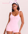 Fuzzy Tank Onesie in Pink