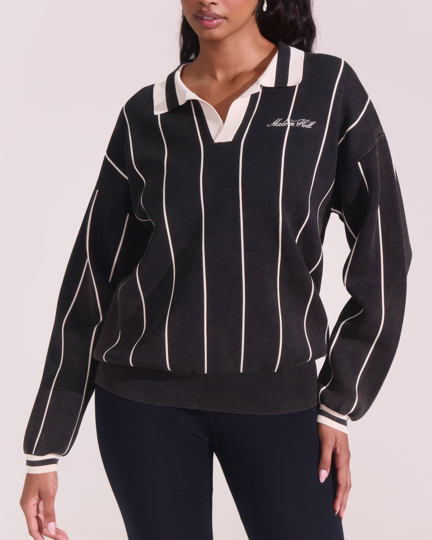 Made In Hell Striped Sweater