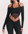 Valerie Ballet Top in Black