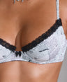 Wendy Bra + Panty Set in Newspaper
