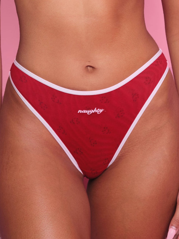 Naughty Nice Panty in Red