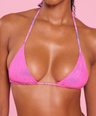 Karla V-Kini Top in Rosa Azul (Hardware Trim)