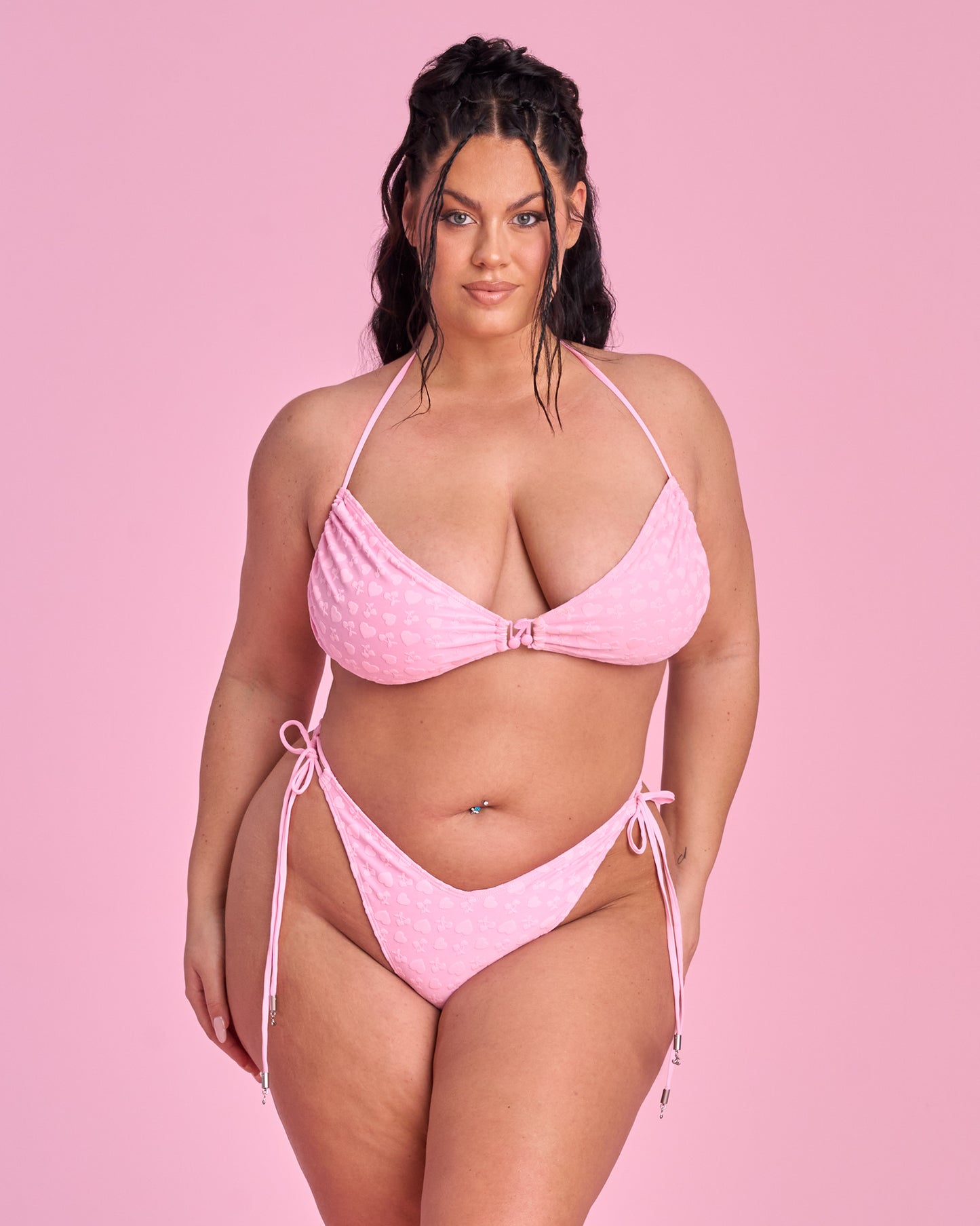 Cherry on Top V-kini in Pink