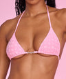 Cherrybomb V-kini Top in Pink