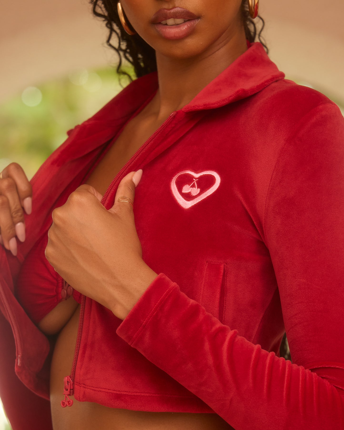 Vacation Jacket & Skort Set in Red