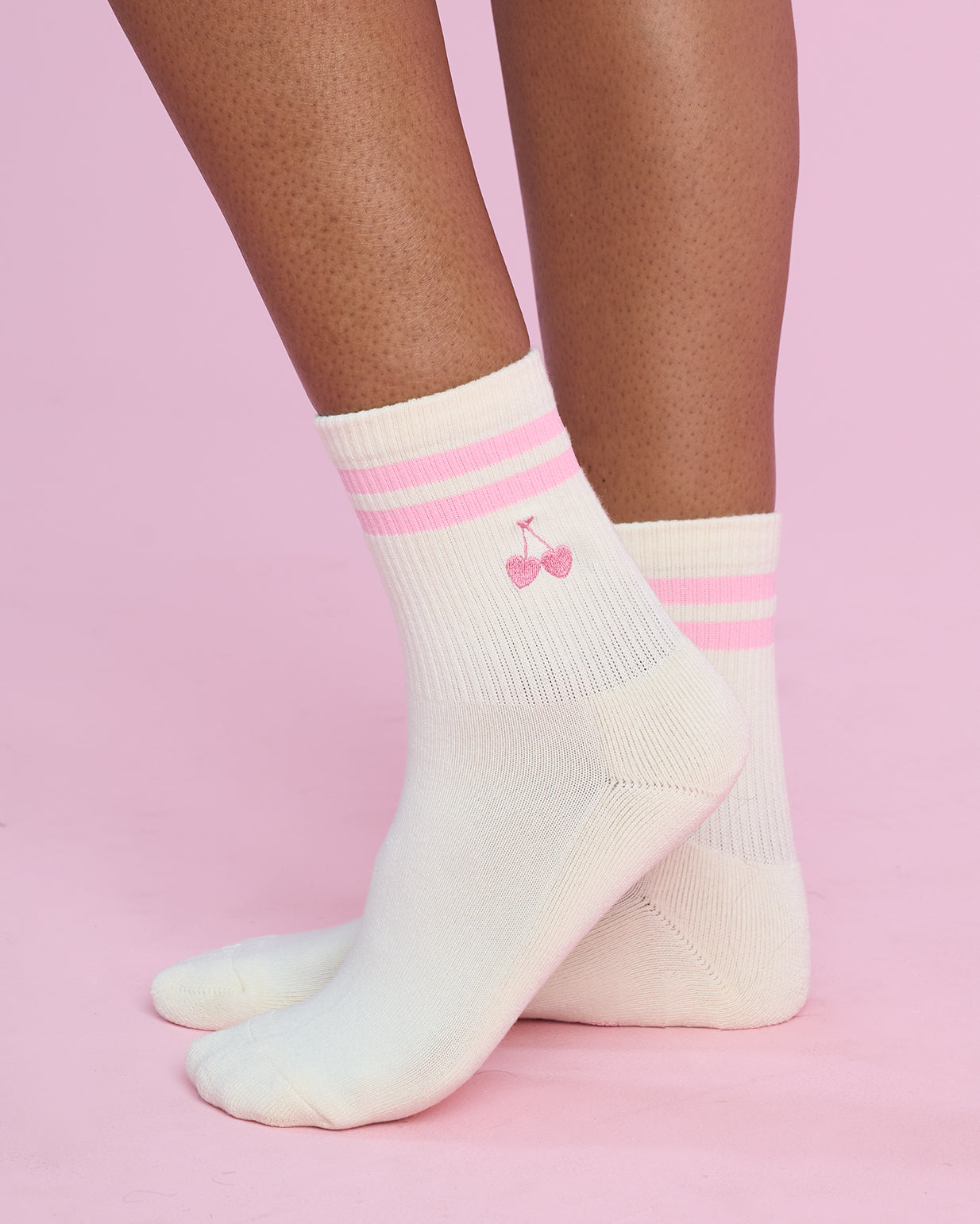 Cherry Stripe Socks