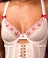 Cherry Pie Bustier Set in Cream