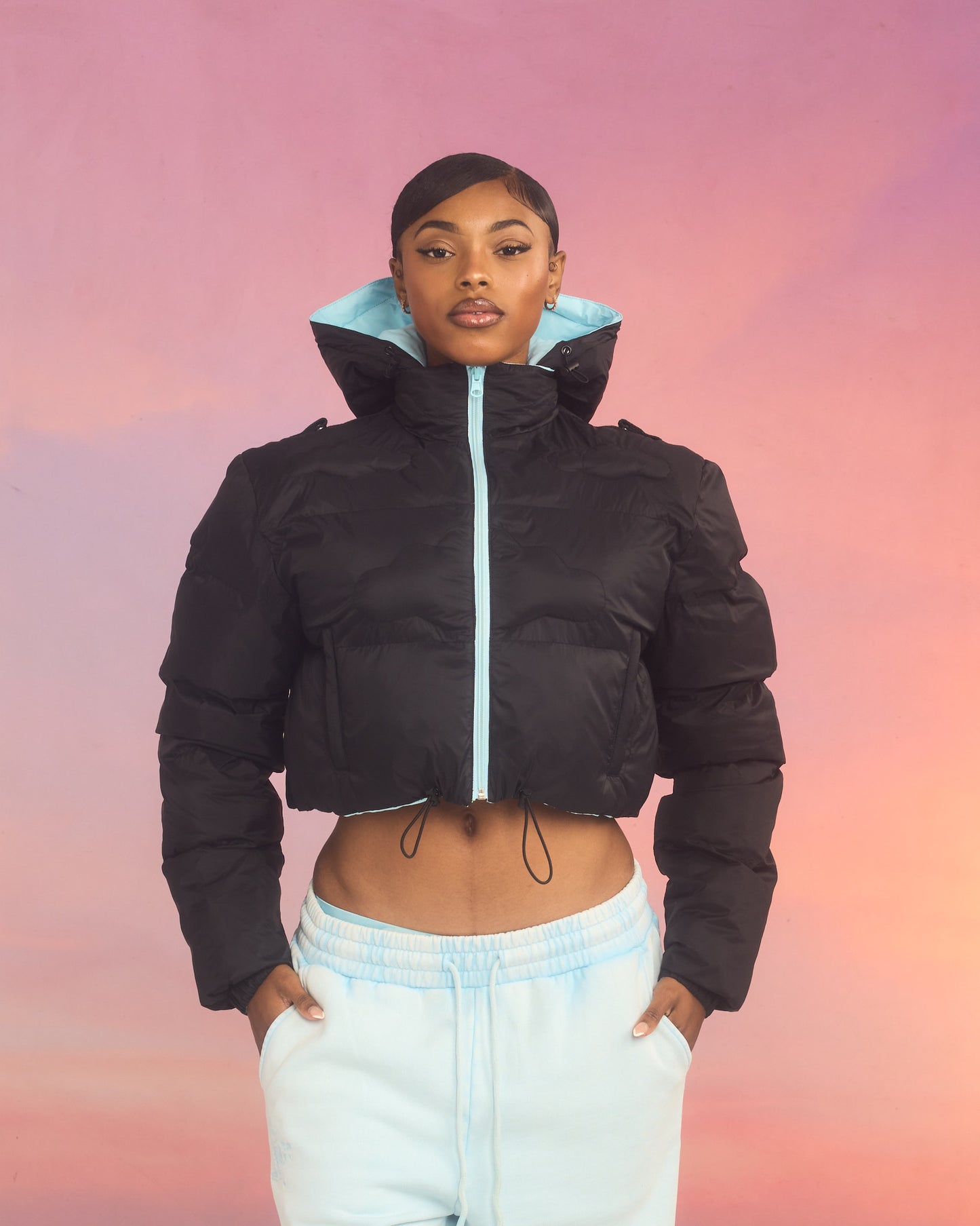 Made in Heaven Cloud Cropped Puffer Jacket