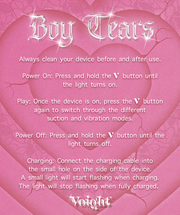 Boy Tears Vibrator