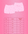 Broken Hearts Shorts in Light Pink