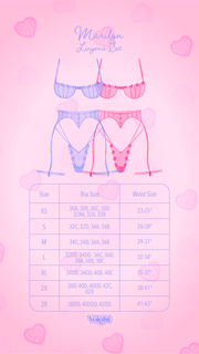Marilyn Panty/Garter in Periwinkle