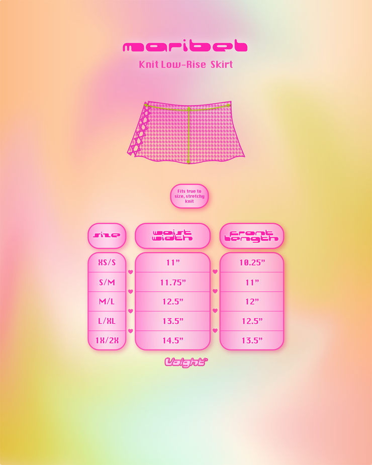 Mirabel Knit Skirt in Rosa