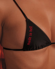 Made in Hell V-Kini Bottom in Black